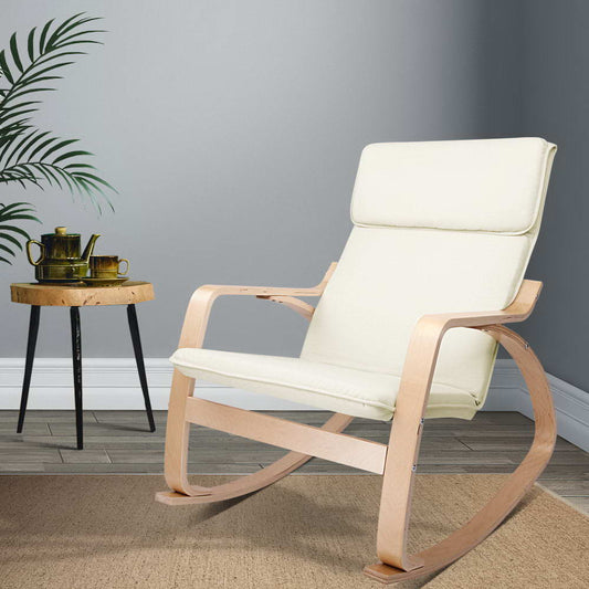 Artiss Rocking Armchair Nursing Bentwood Aero