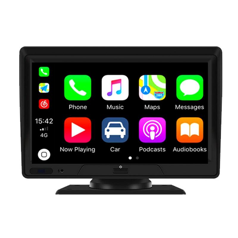 7 Touch Display Car Navigator With Dual-Lens Smart Driving Recorder - Portable And Wireless