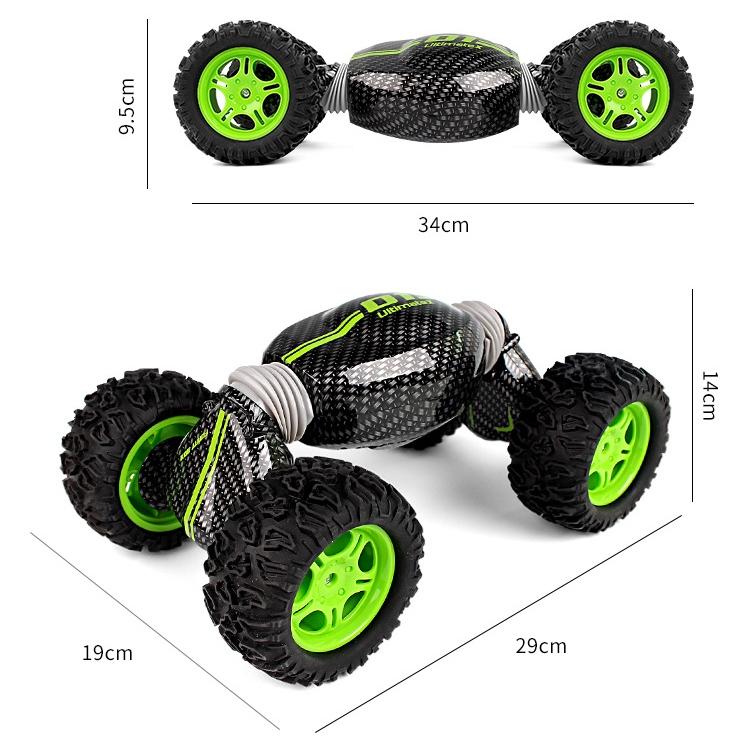 2.4G Rc Off-Road Deformation Car - 4Wd Climber - Green