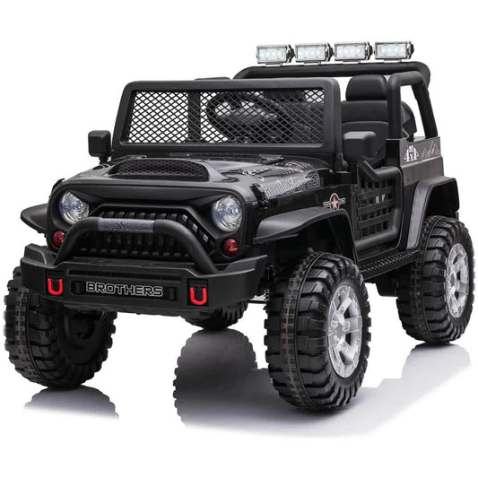 12 Jeep Inspired Ride On Car Kids Fairyland Adventure - Black