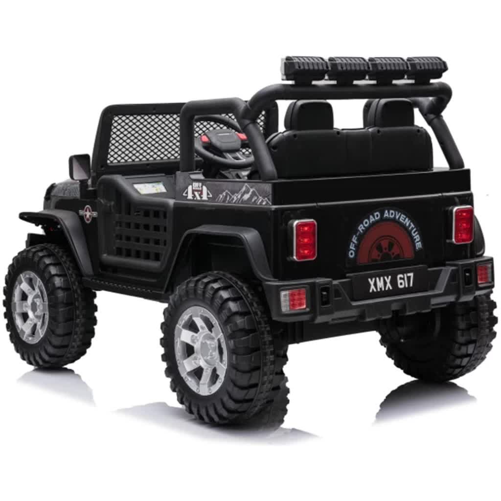 12 Jeep Inspired Ride On Car Kids Fairyland Adventure - Black