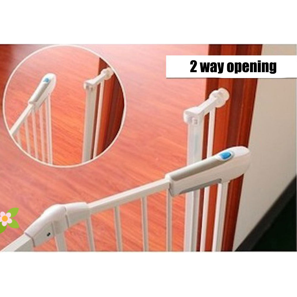 Adjusted Baby Pet Child Safety Security Gate Auto Swing Door