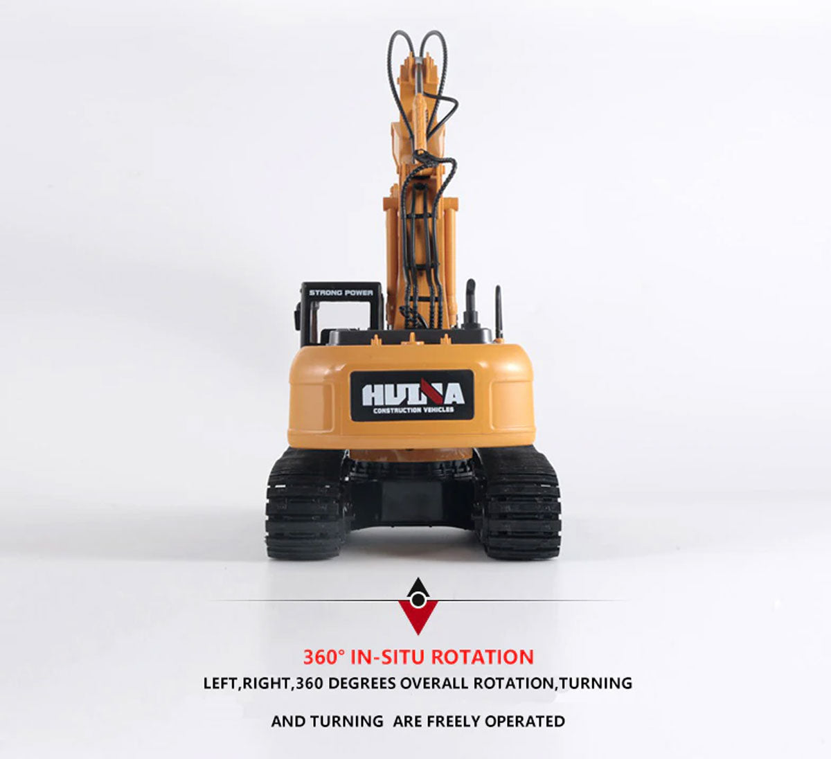 HUINA 1/14 16CH RC Broken Drill Drilling Excavator Construction Vehicle Toy Gift